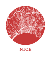 Charger l'image dans la galerie, Affiche cartographique de Nice - Style OMap
