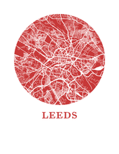 Charger l'image dans la galerie, Affiche cartographique de Leeds - Style OMap

