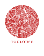 Charger l'image dans la galerie, Affiche cartographique de Toulouse - Style OMap
