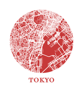 Charger l'image dans la galerie, Affiche cartographique de Tokyo - Style OMap
