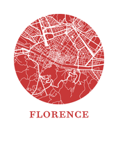 Charger l'image dans la galerie, Affiche cartographique de Florence - Style OMap
