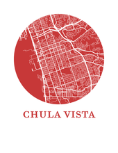 Charger l'image dans la galerie, Affiche cartographique de Chula Vista - Style OMap

