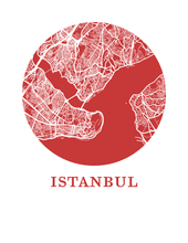 Charger l'image dans la galerie, Affiche cartographique de Istanbul - Style OMap
