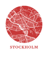 Load image into Gallery viewer, Stockholm Map Print - City Map Poster
