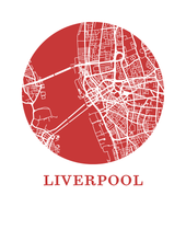 Load image into Gallery viewer, Liverpool Map Print - City Map Poster
