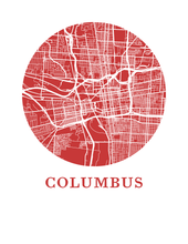 Charger l'image dans la galerie, Affiche cartographique de Columbus - Style OMap
