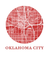 Charger l'image dans la galerie, Affiche cartographique de Oklahoma City - Style OMap
