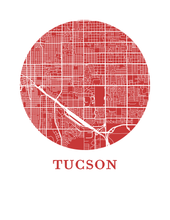 Charger l'image dans la galerie, Affiche cartographique de Tucson - Style OMap
