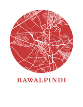 Charger l'image dans la galerie, Affiche cartographique de Rawalpindi - Style OMap
