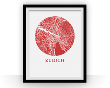 Charger l'image dans la galerie, Zurich Map Print - City Map Poster
