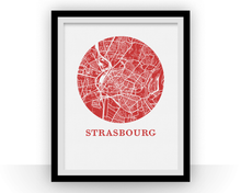 Load image into Gallery viewer, Strasbourg Map Print - City Map Poster
