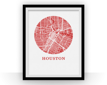 Charger l'image dans la galerie, Houston Map Print - City Map Poster
