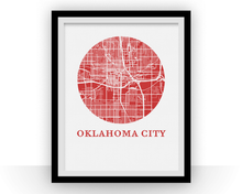 Charger l'image dans la galerie, Oklahoma City Map Print - City Map Poster
