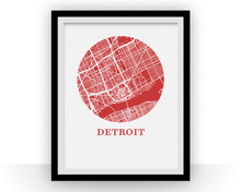 Charger l'image dans la galerie, Detroit Map Print - City Map Poster
