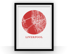 Load image into Gallery viewer, Liverpool Map Print - City Map Poster
