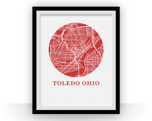 Charger l'image dans la galerie, Toledo Ohio Map Print - City Map Poster
