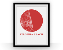 Charger l'image dans la galerie, Virginia Beach Map Print - City Map Poster

