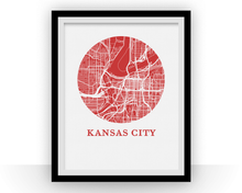 Charger l'image dans la galerie, Kansas City Map Print - City Map Poster
