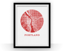 Charger l'image dans la galerie, Portland Map Print - City Map Poster
